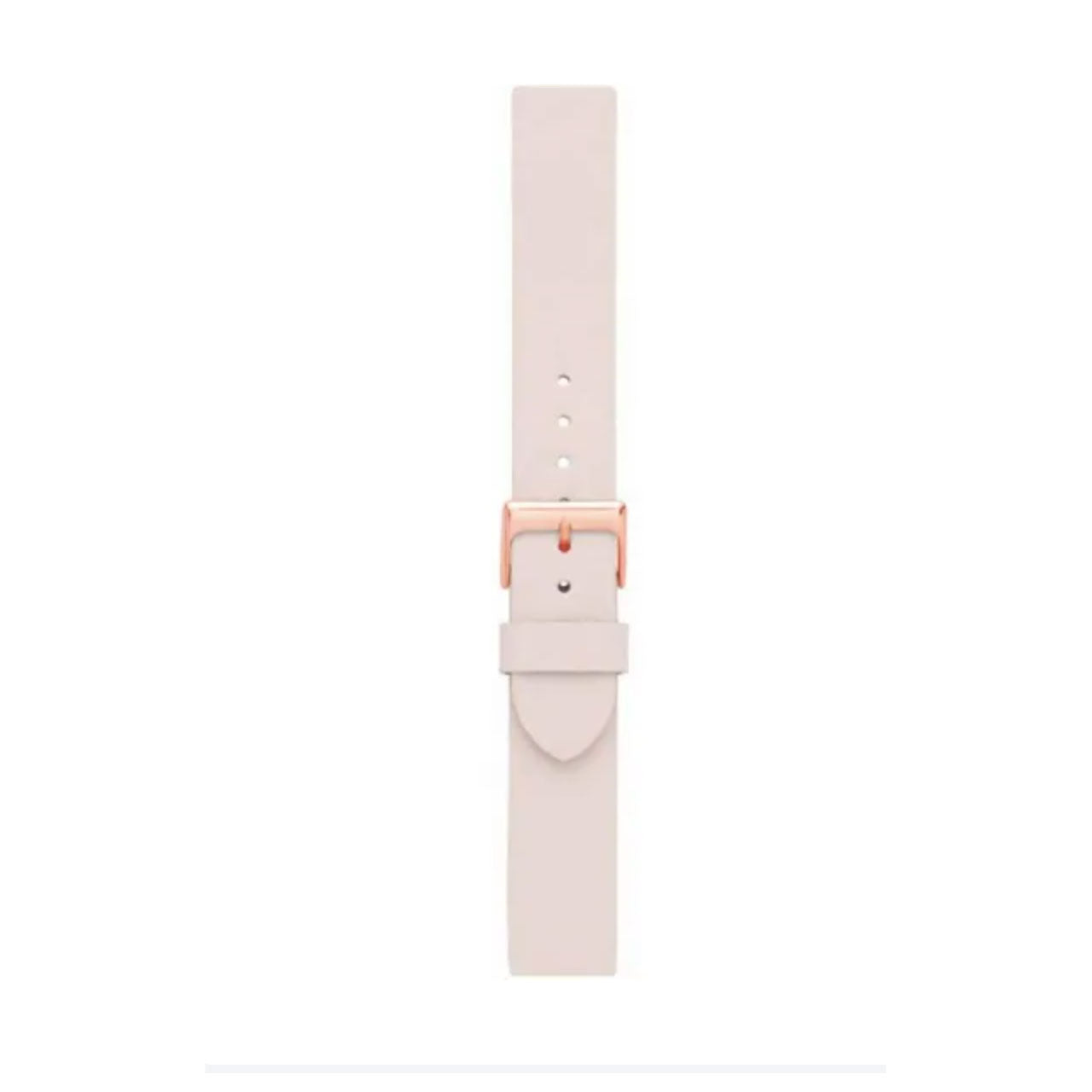 Light Pink 20mm Leather Watch Strap with Rose Gold Buckle
