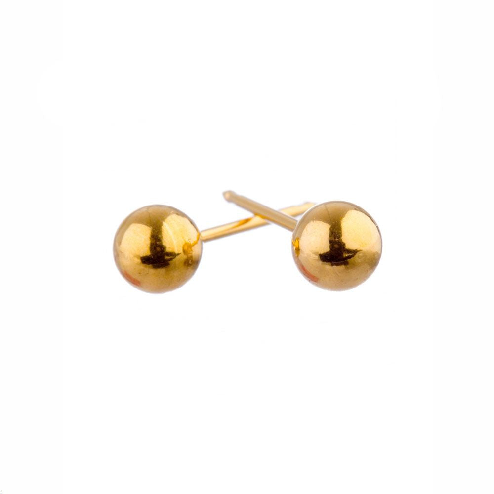 5mm Gold Plated Ball Studs