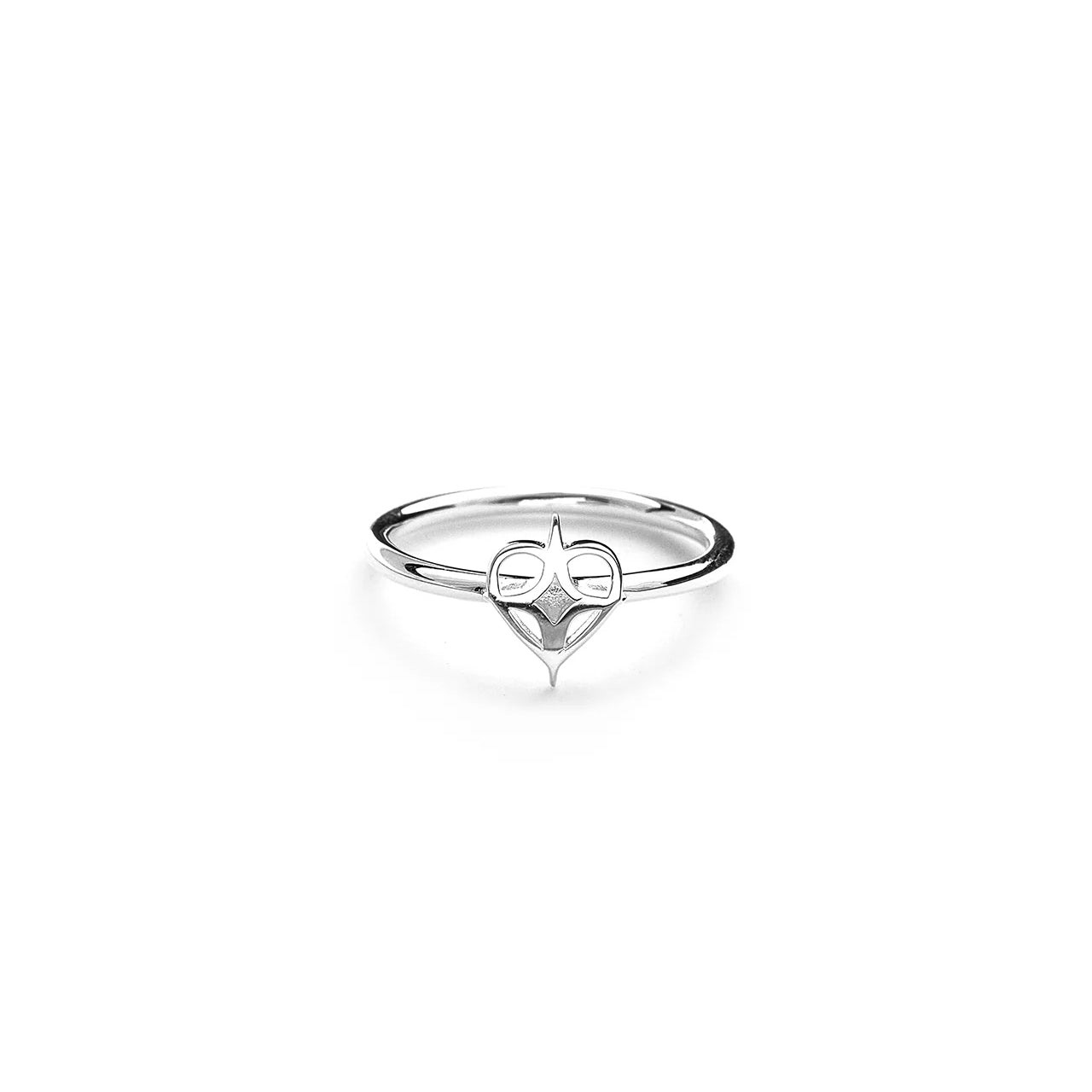 Micro Tattoo Heart Ring