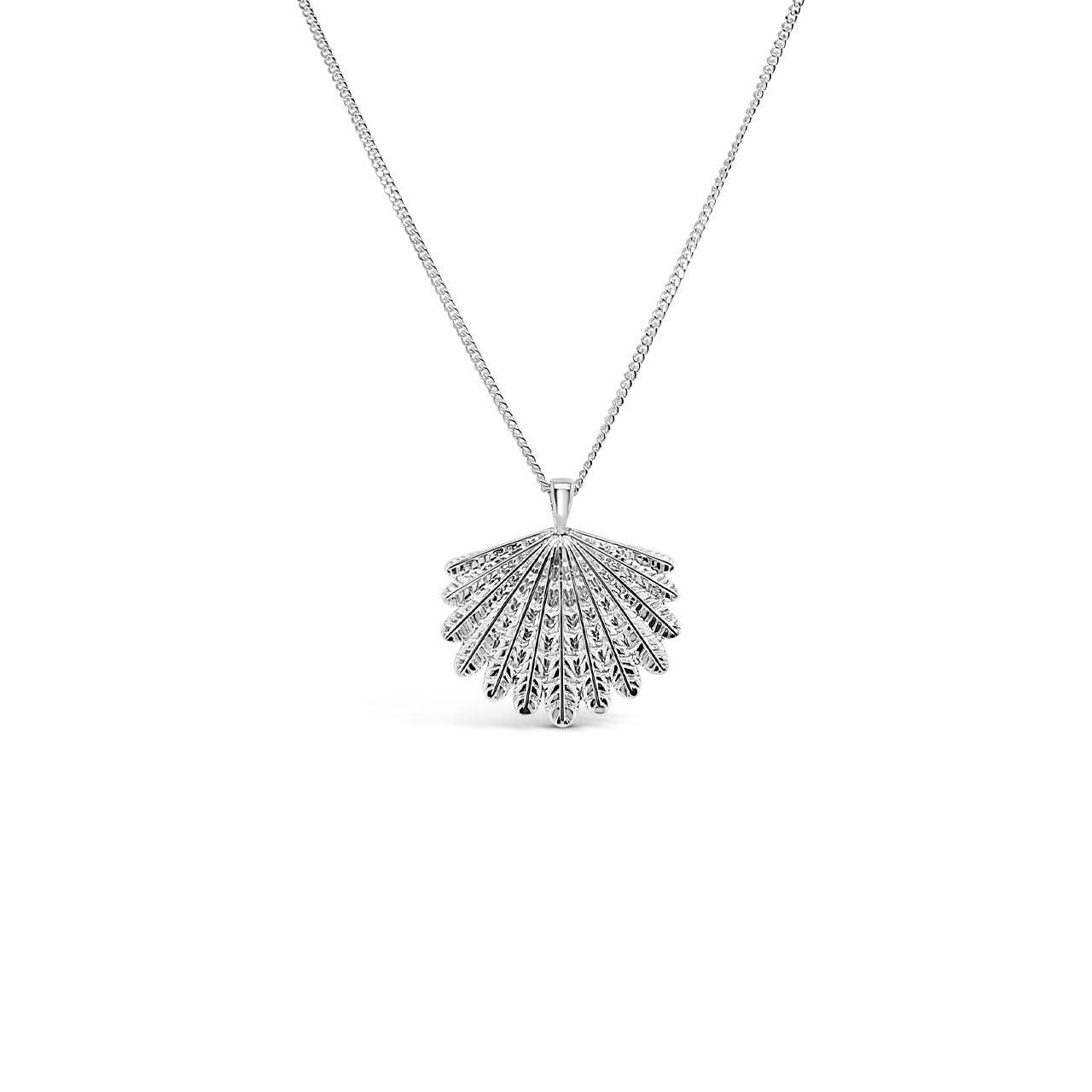 Sterling Silver Piwakawaka Tail (Fantail) Necklace - Jamies Jewellers