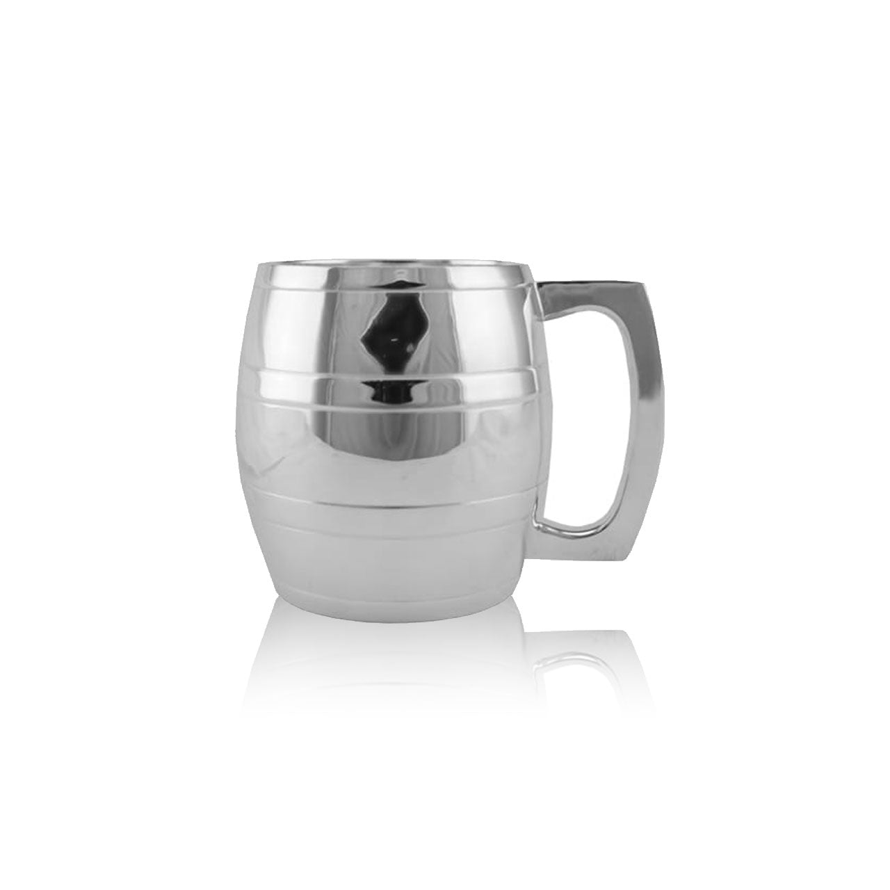 Silver Plated Barrel 18oz Tankard