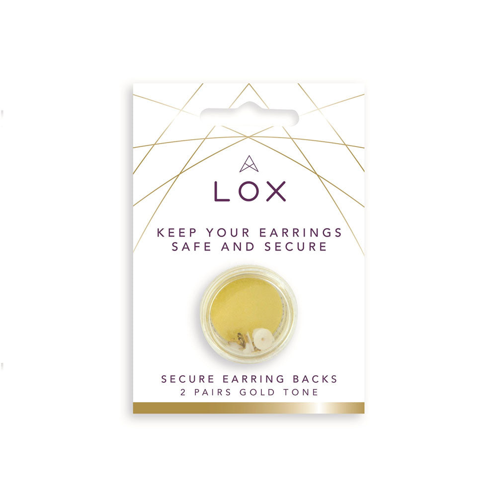 Lox Secure Earring Backs - Gold