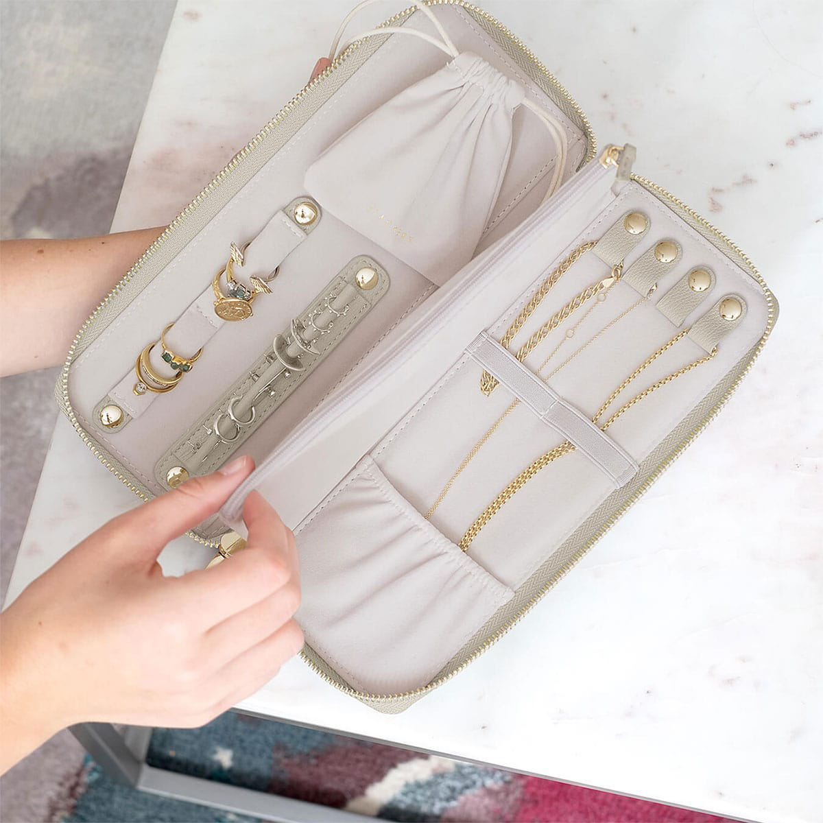 Oatmeal Jewellery Wallet