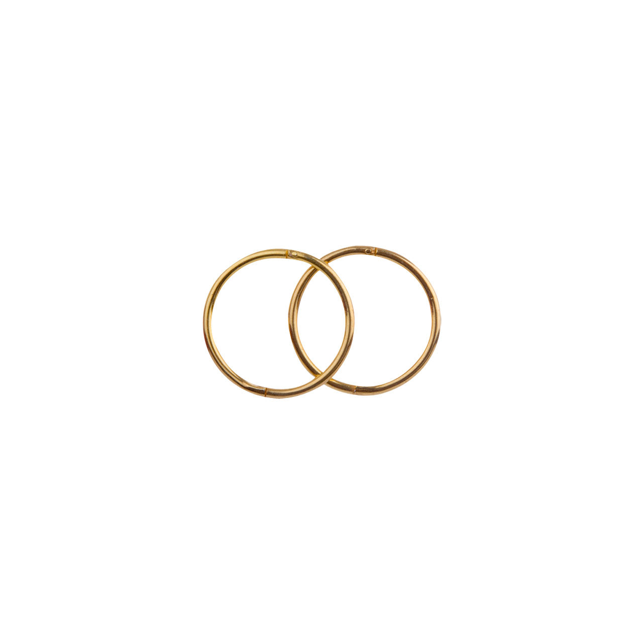 12mm Plain Gold Plated Sterling Silver Sleepers