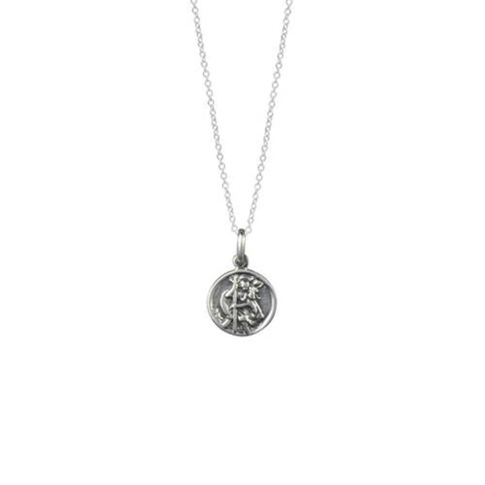 Sterling Silver Medium St Christopher Pendant