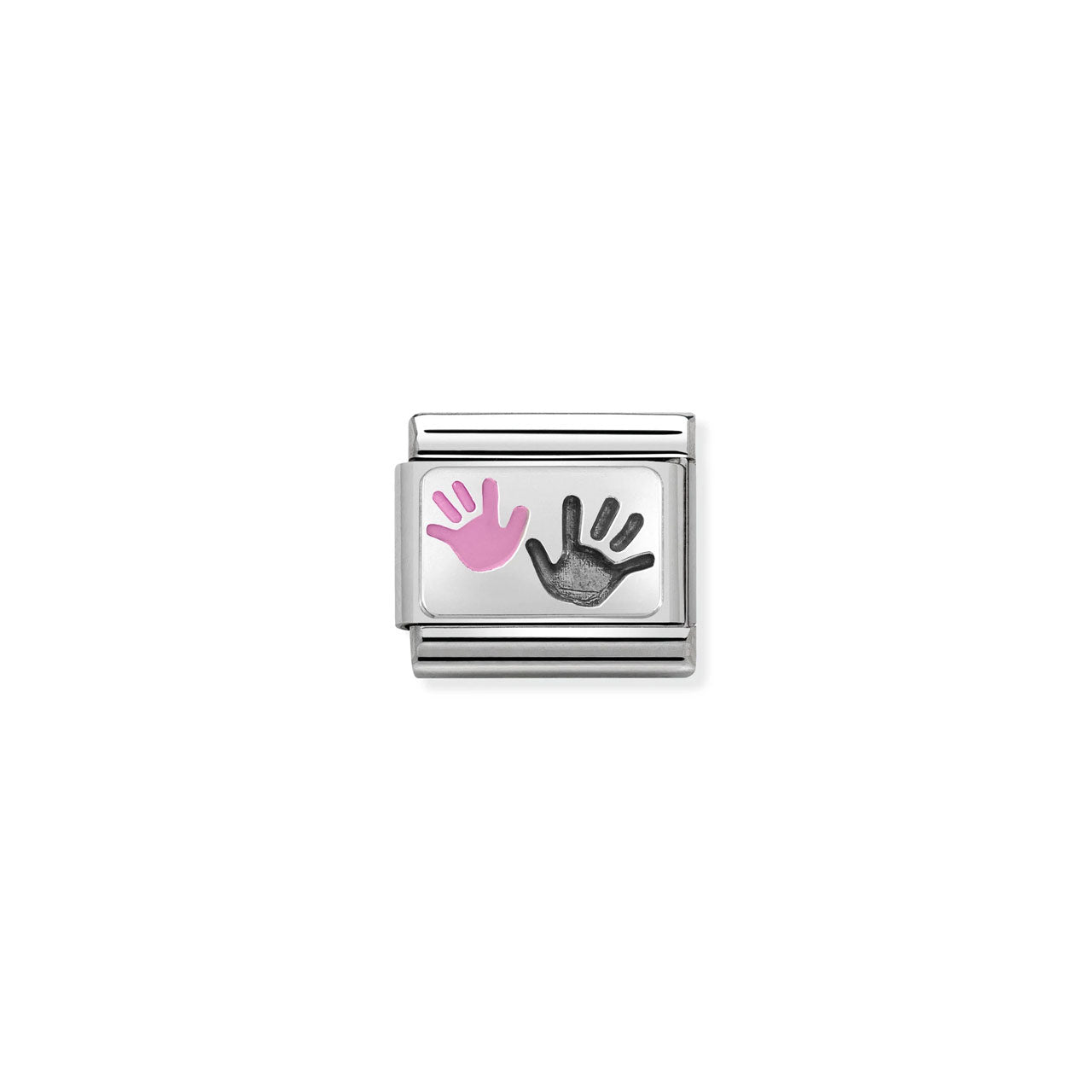 Composable Classic Link 330208/42 Parent & Child Handprint Pink