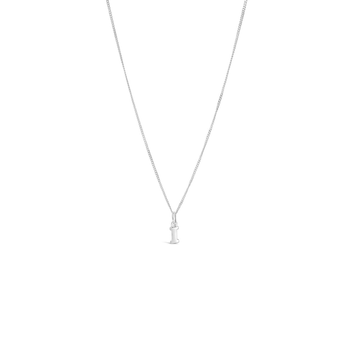 Sterling Silver Letter I Pendant