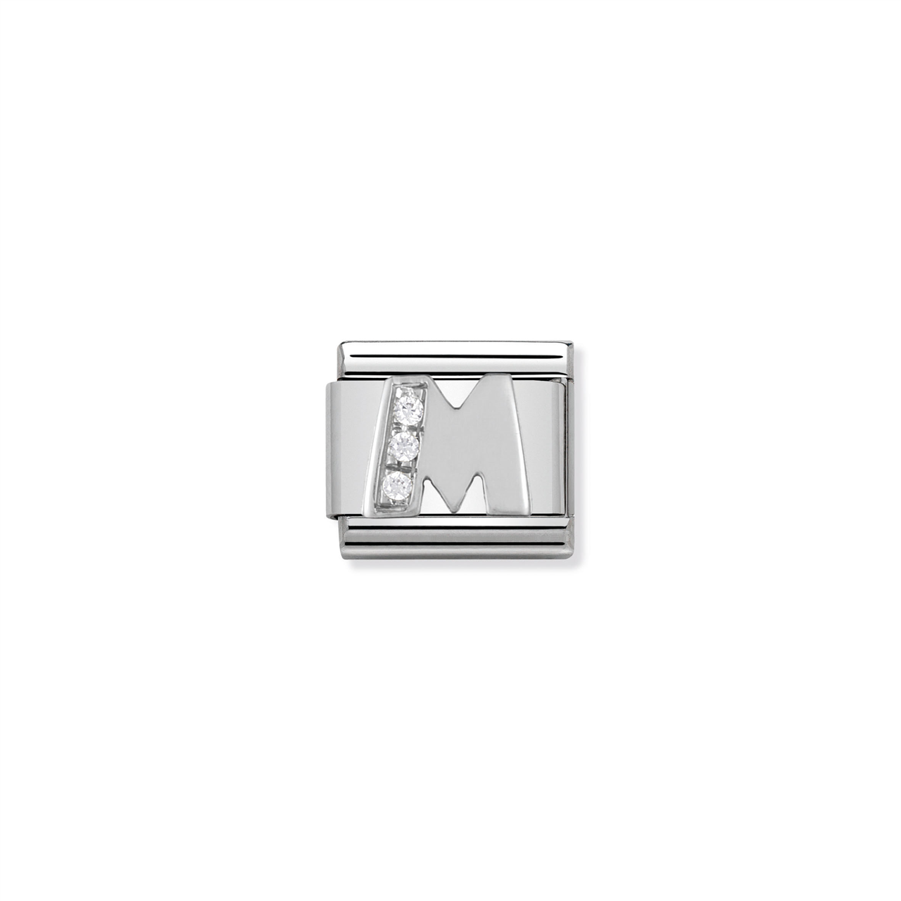 Composable Classic Link 330301/13 Letter M in Silver & Stones