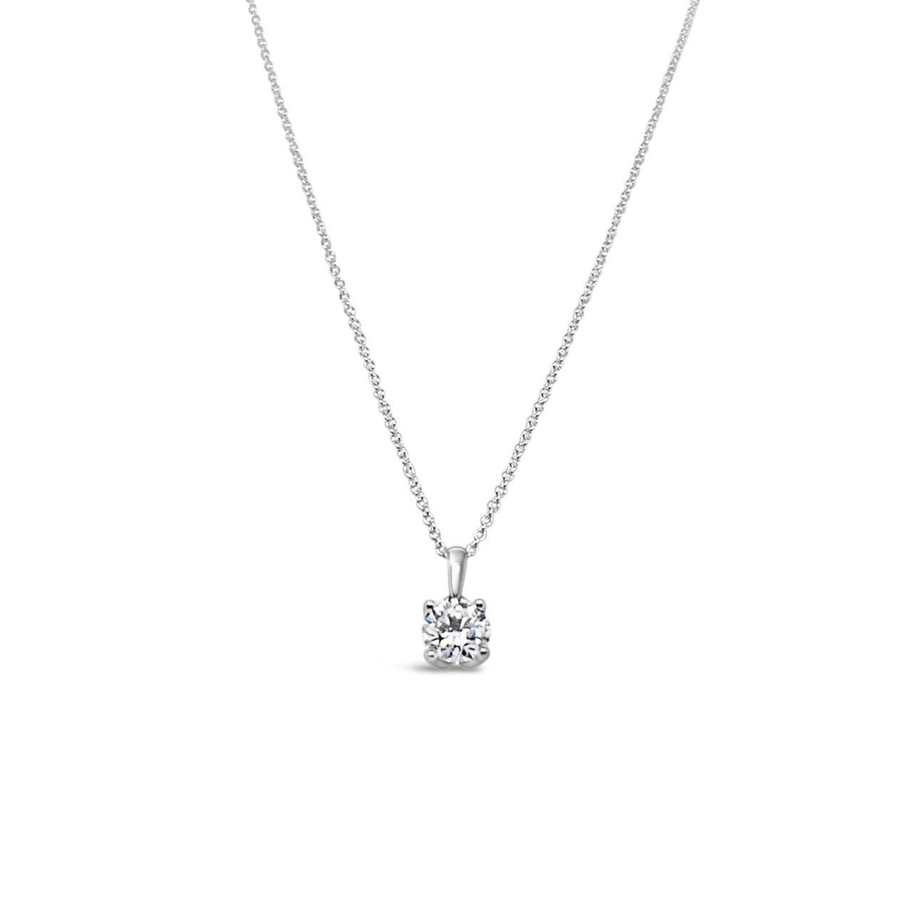18k White Gold Laboratory Grown 1.00ct Diamond Pendant