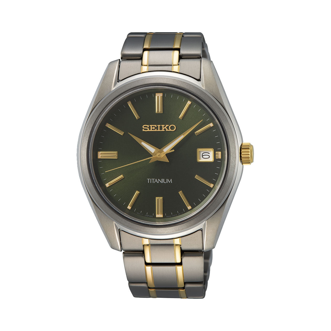 Seiko - SUR377P Mens Two Tone Titanium Dress Watch