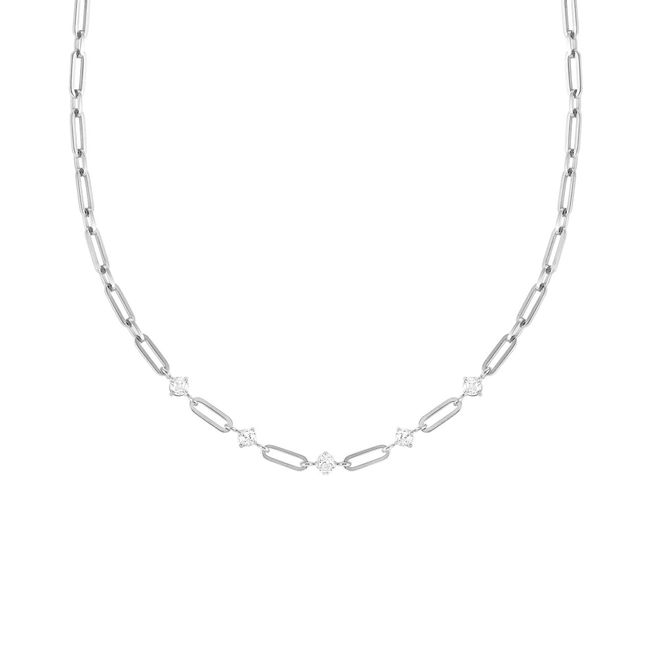 Chains Of Style 029401/001 Necklace S/Steel CZ
