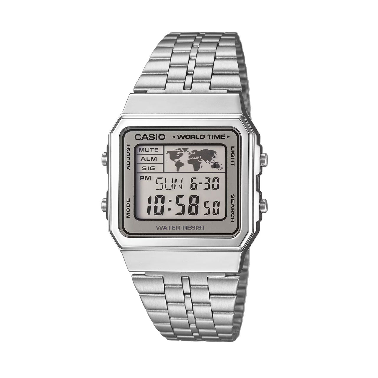 Casio Vintage World Time Digital Watch - A500WA-7D