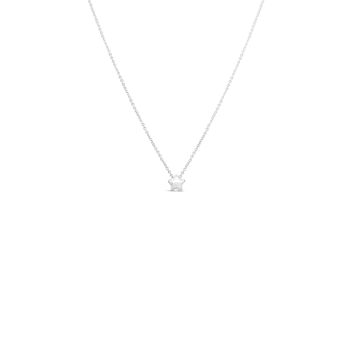 Sterling Silver Tiny Sliding Star Pendant