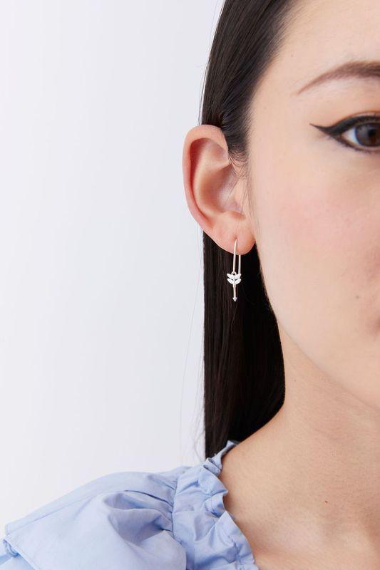 Sterling Silver Mini Feather Arrow Earrings - Jamies Jewellers