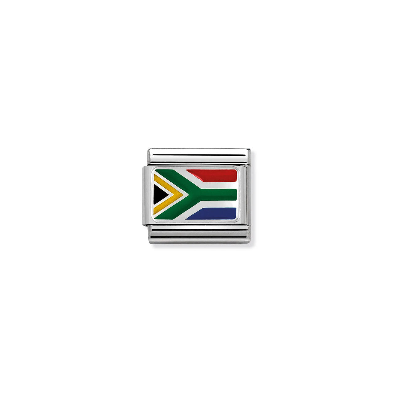 Composable Classic Link 330207/05 South Africa In Enamel & 925 Silver