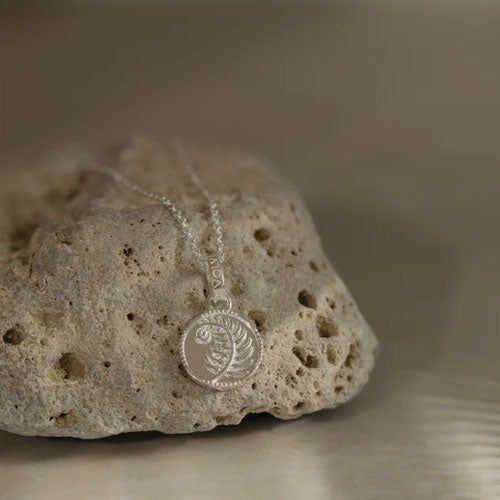 Fern Coin Pendant Charm (Strength)