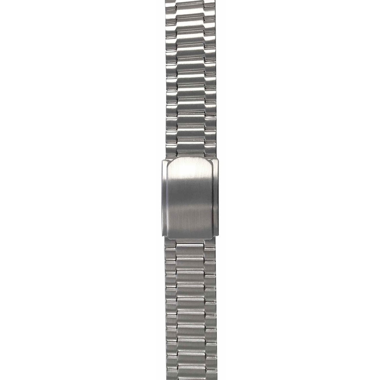 Mens 20mm Brushed Steel 3 Fold Clasp Watch Strap