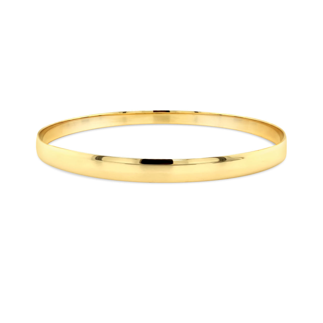 9k Yellow Gold Half Round Golf Bangle
