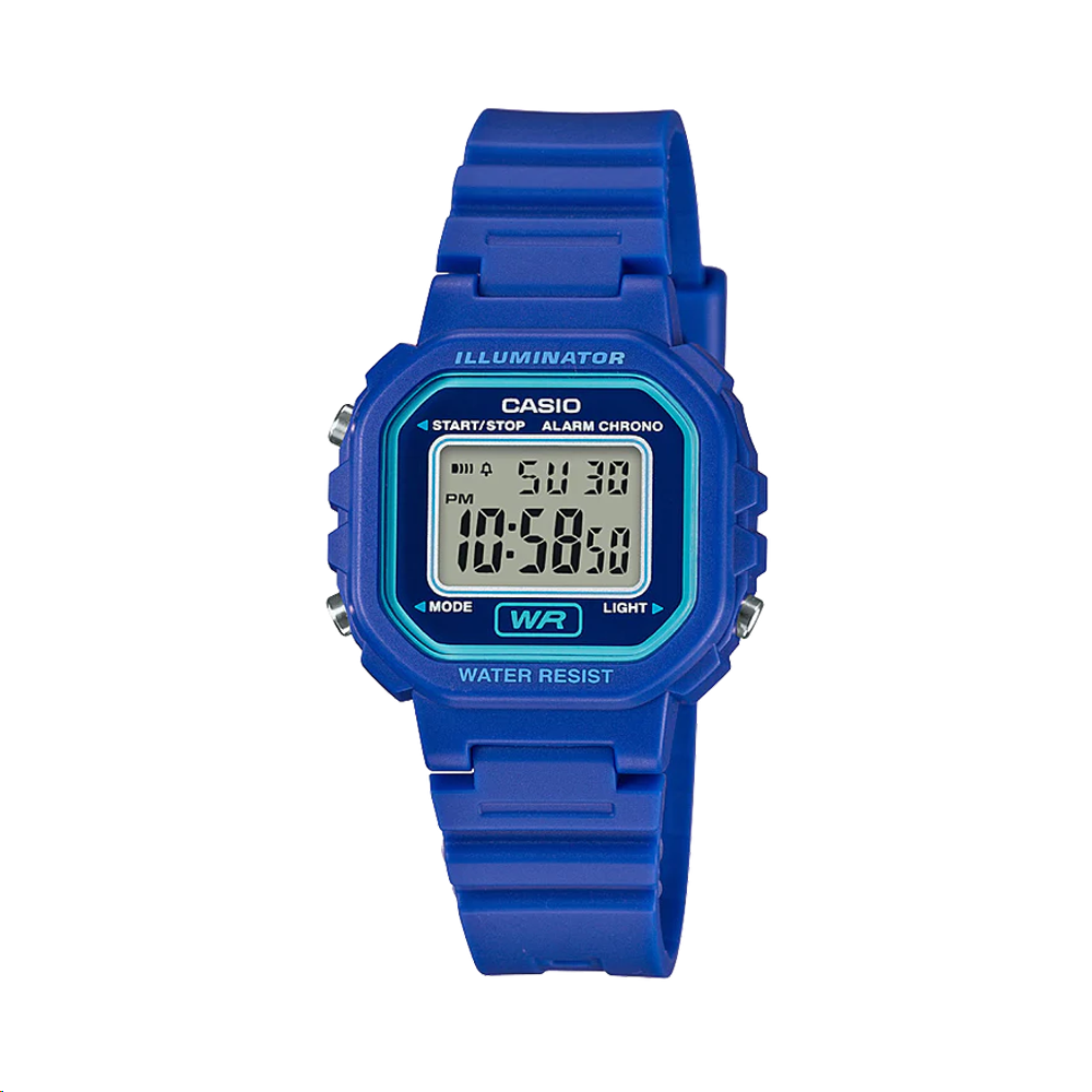 Casio Small Blue Digital Watch - LA20WH-2A