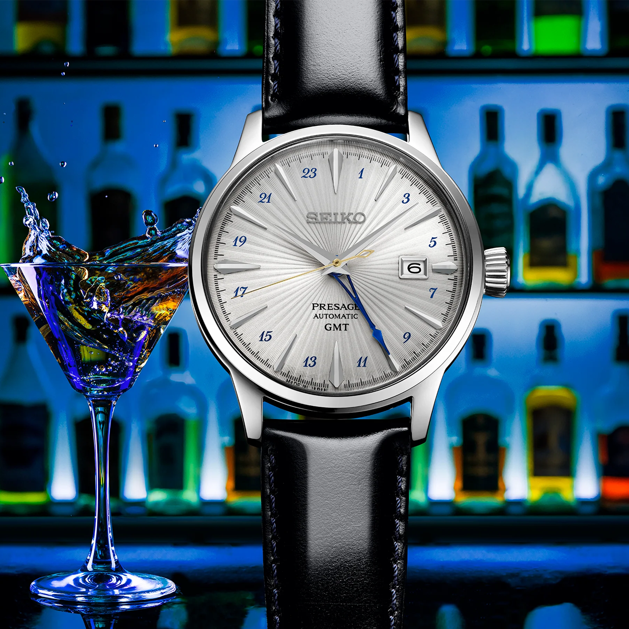 Seiko - SSK049J ‘Silver Bullet’ Presage Cocktail Time Automatic Watch