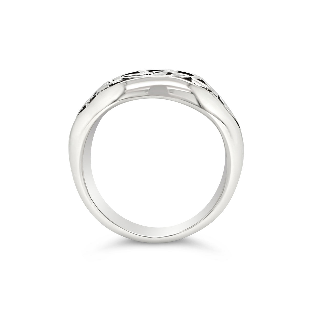 Sterling Silver Pentagram Signet Ring