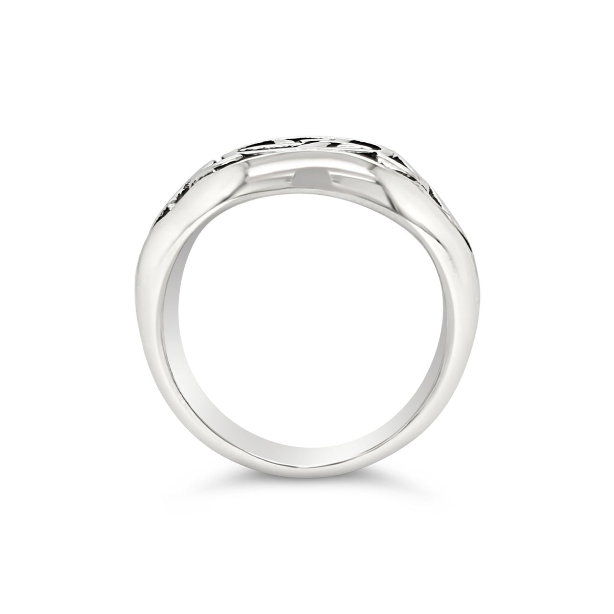 Sterling Silver Pentagram Signet Ring