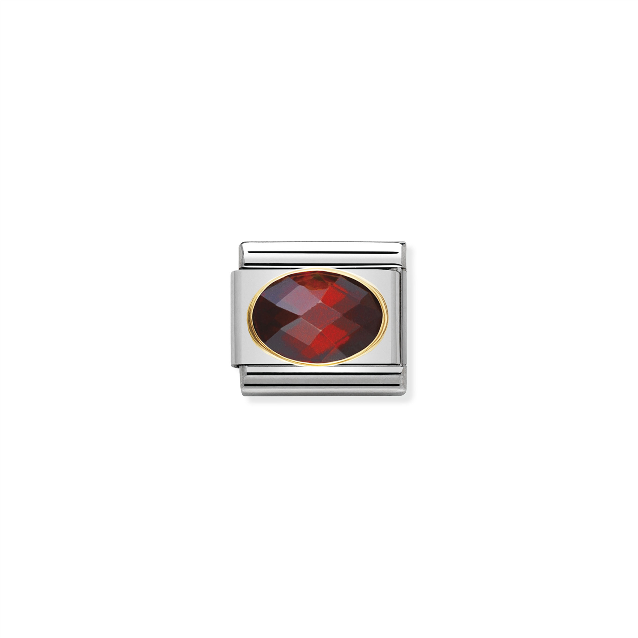 Composable Classic Link 030601/005 with Red Faceted Stone
