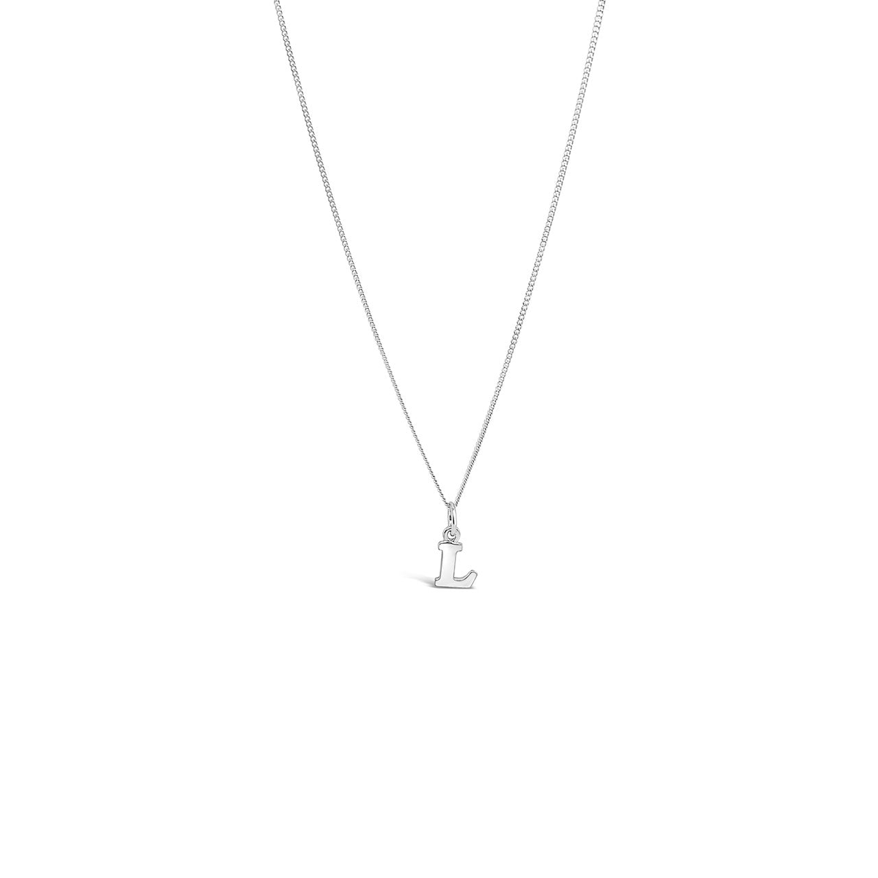 Sterling Silver Letter L Pendant