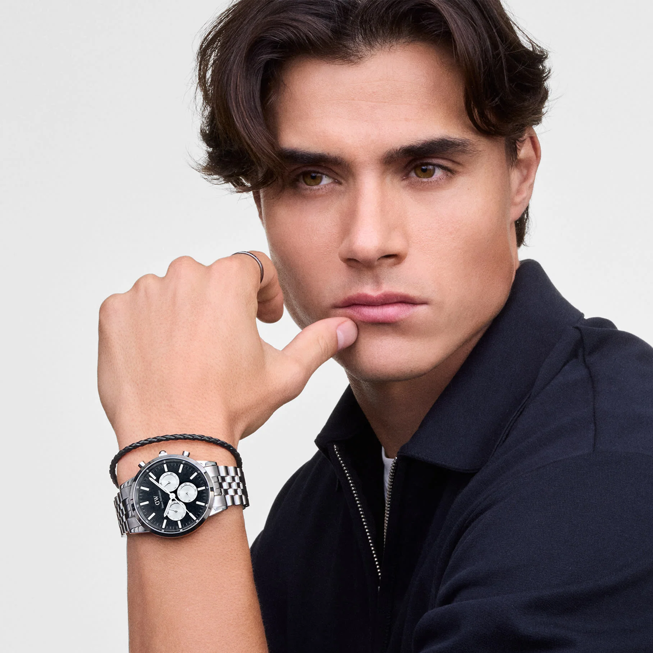 Iconic 42 Chrono 5-Link Onyx Panda Watch