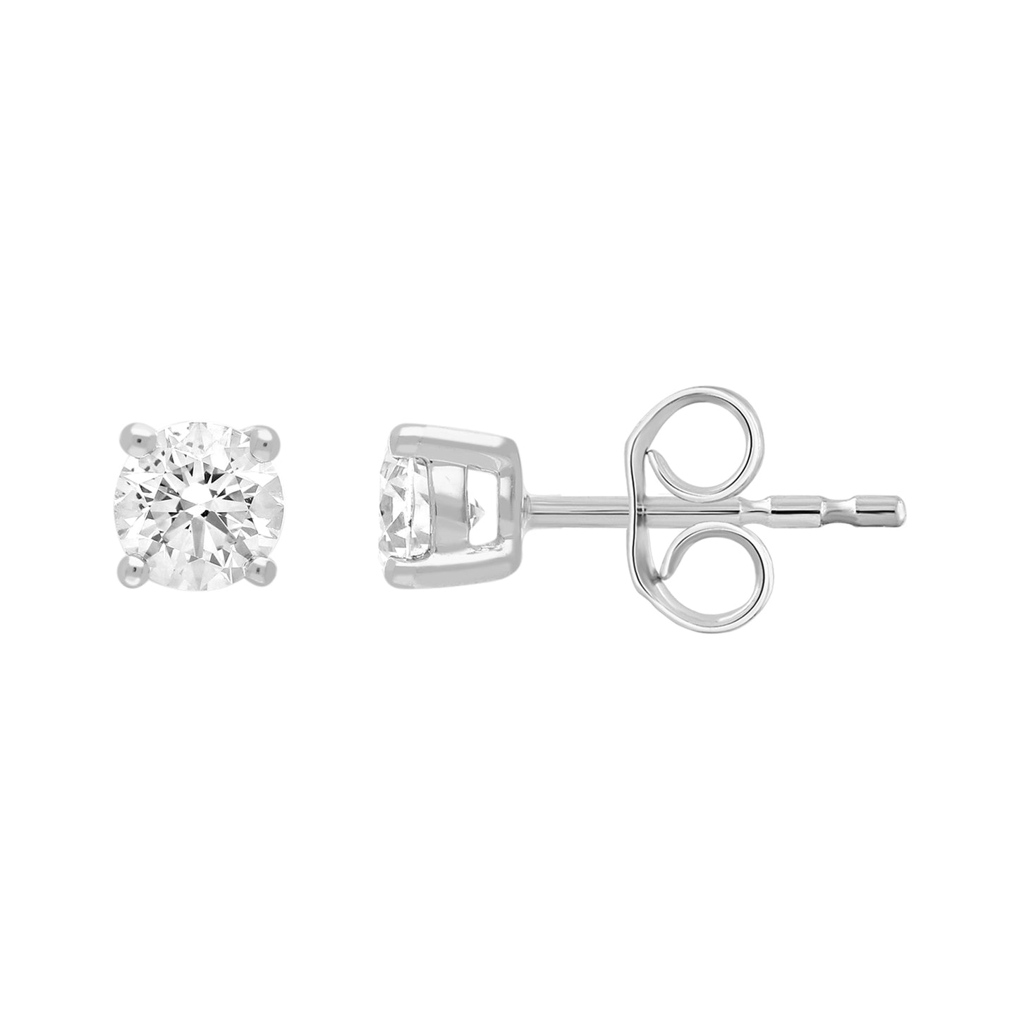 9k White Gold 0.30ct Diamond Stud Earrings