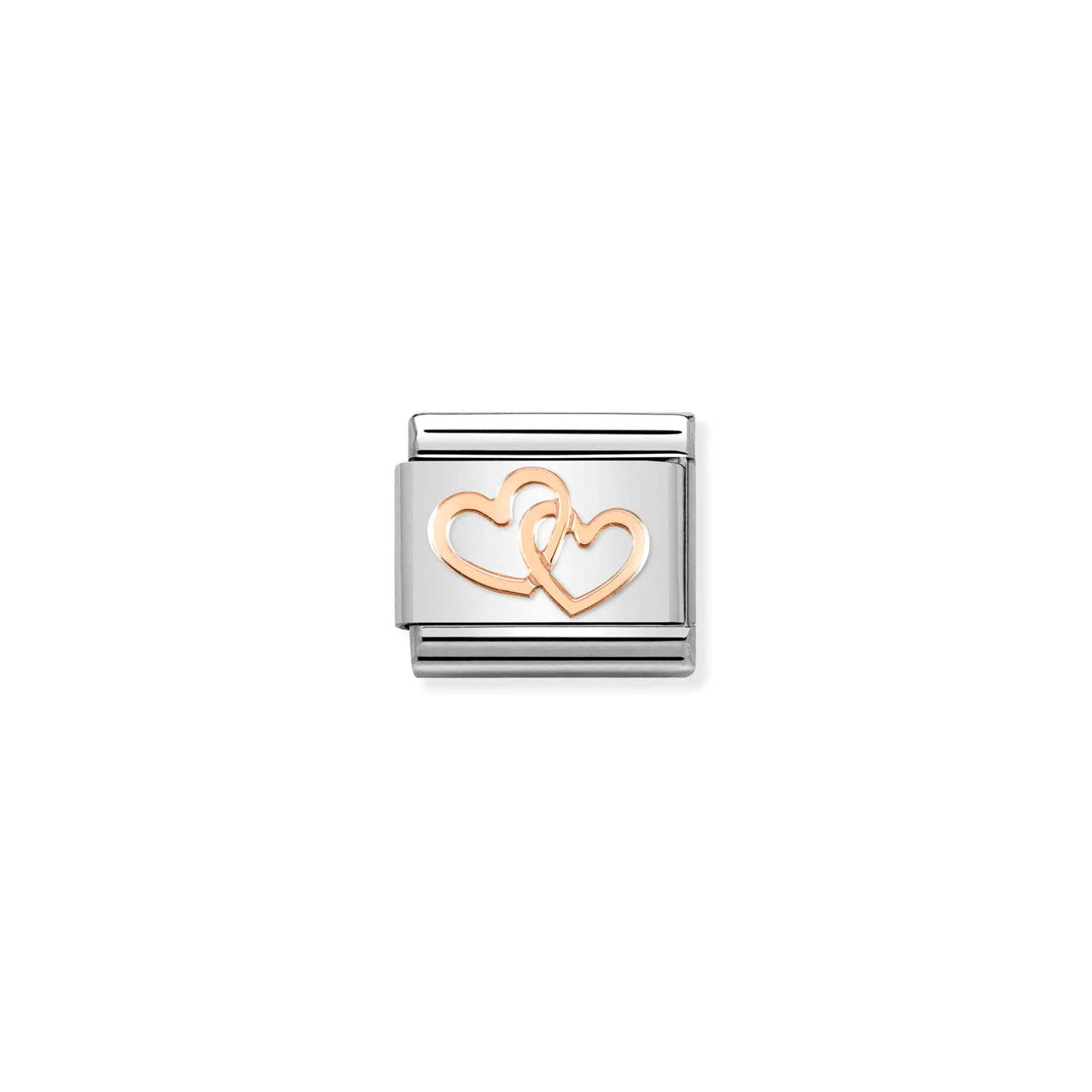 Composable Classic Link 430104/41 Linked Hearts in 9k Rose