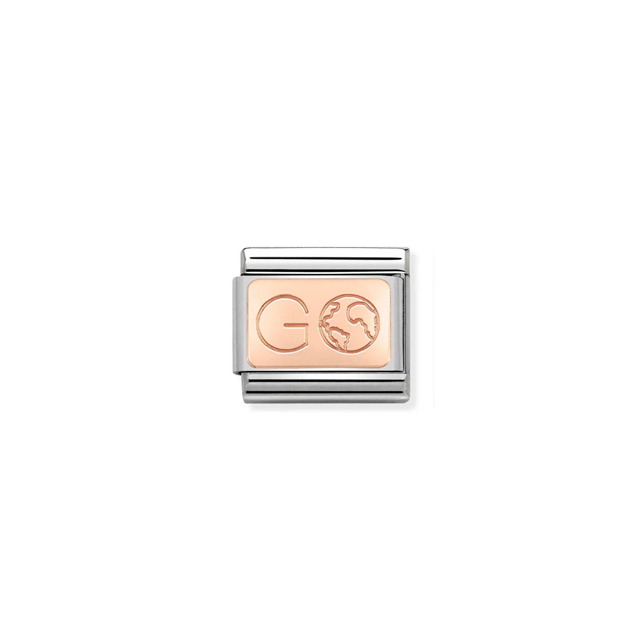 Composable Classic Link 430110/01 Go & Globe 9k Rose Gold Plate