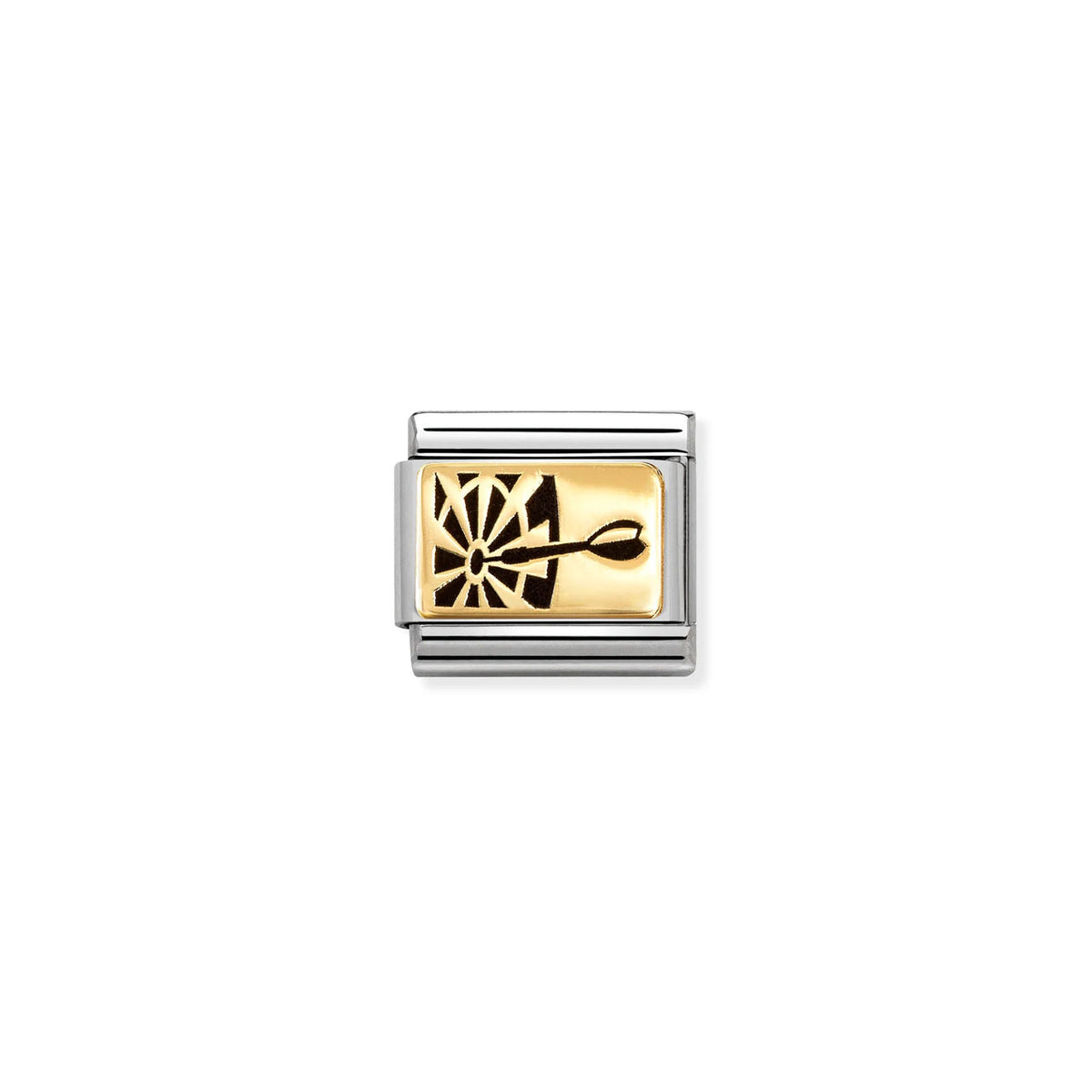 Composable Classic Link 030166/58 Darts In 18K Gold With Black Enamel