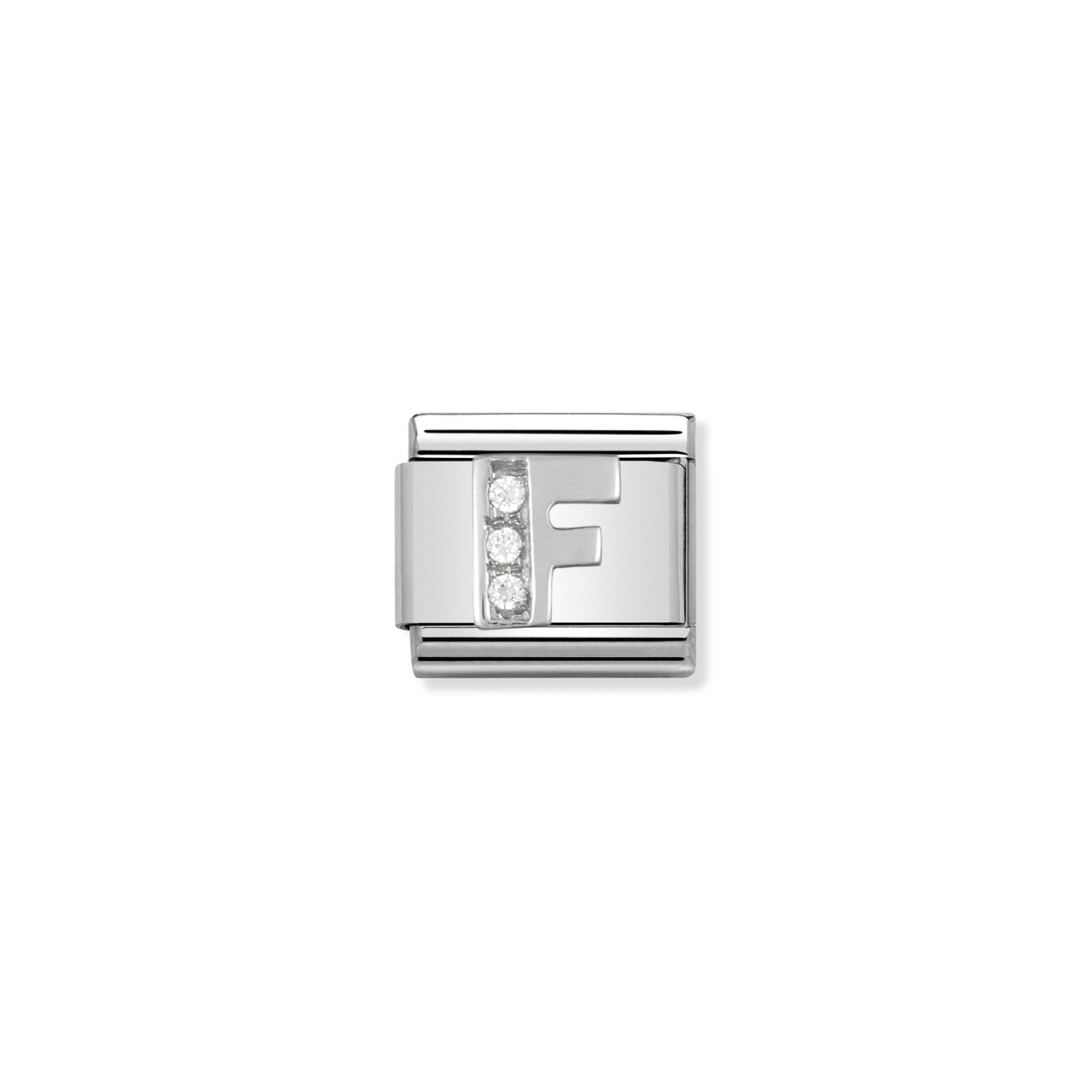 Composable Classic Link 330301/06 Letter F in Silver & Stones