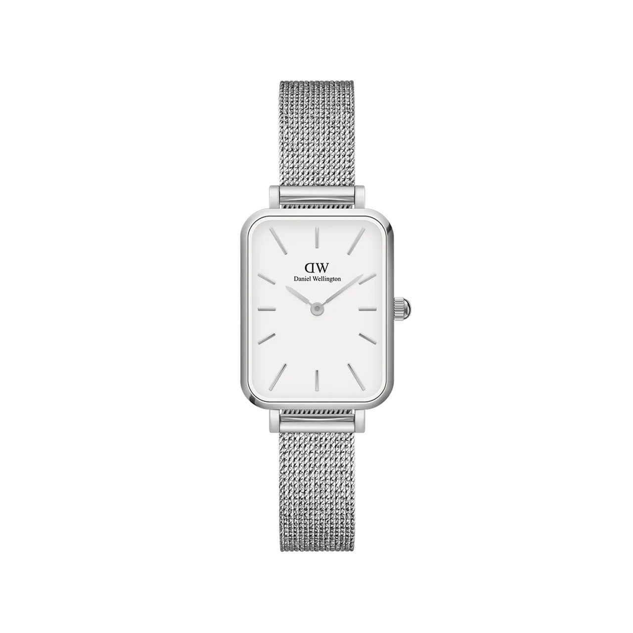 Quadro Pressed Sterling - Silver & White Watch