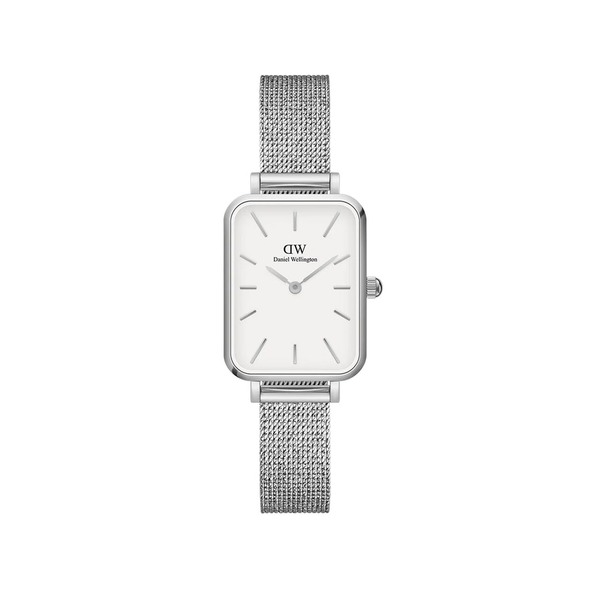 Quadro Pressed Sterling - Silver & White Watch