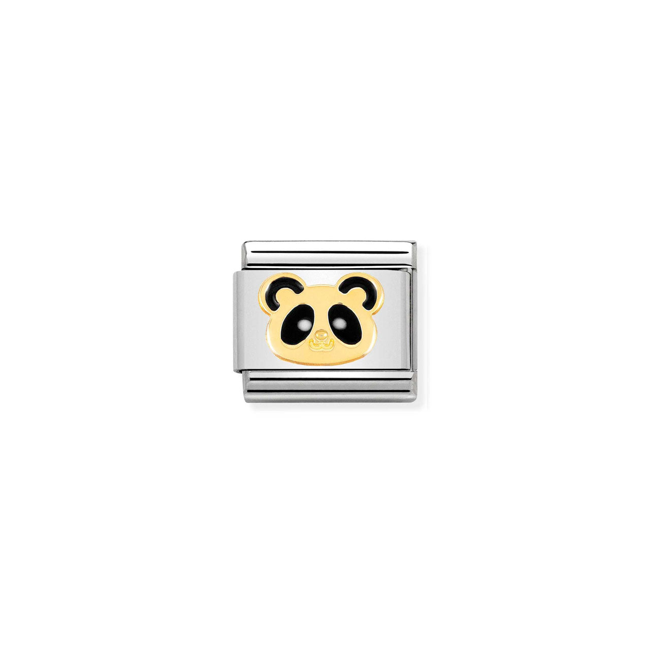 Composable Classic Link 030248/18 Panda in 18k Gold & Enamel