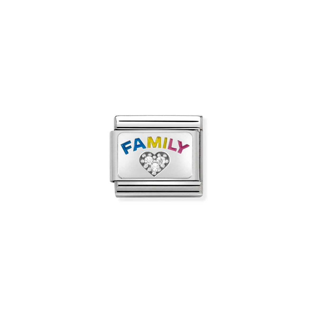Composable Classic Link 330306/08 Family with CZ Heart