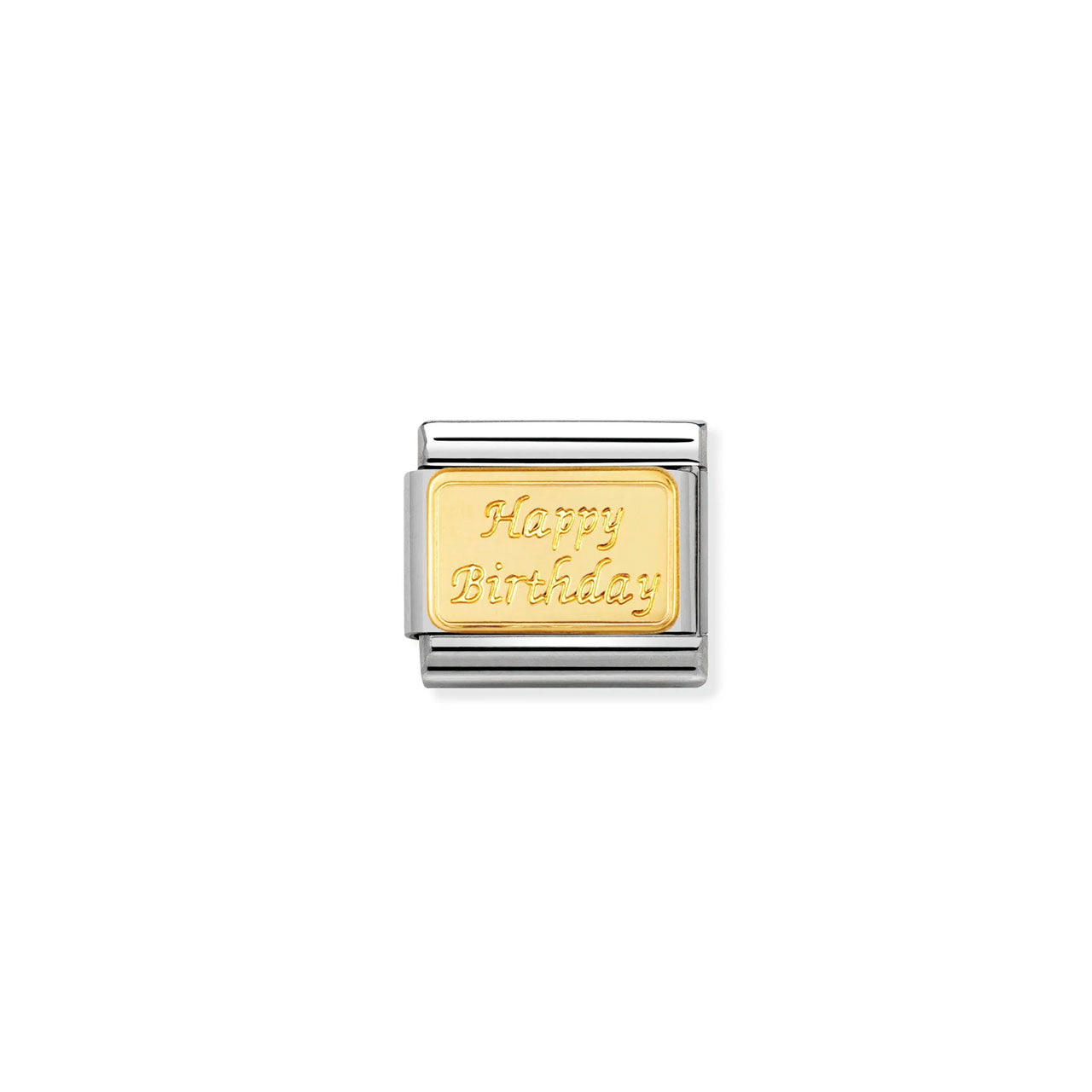 Composable Classic Link 030121/09 Happy Birthday In 18K Gold