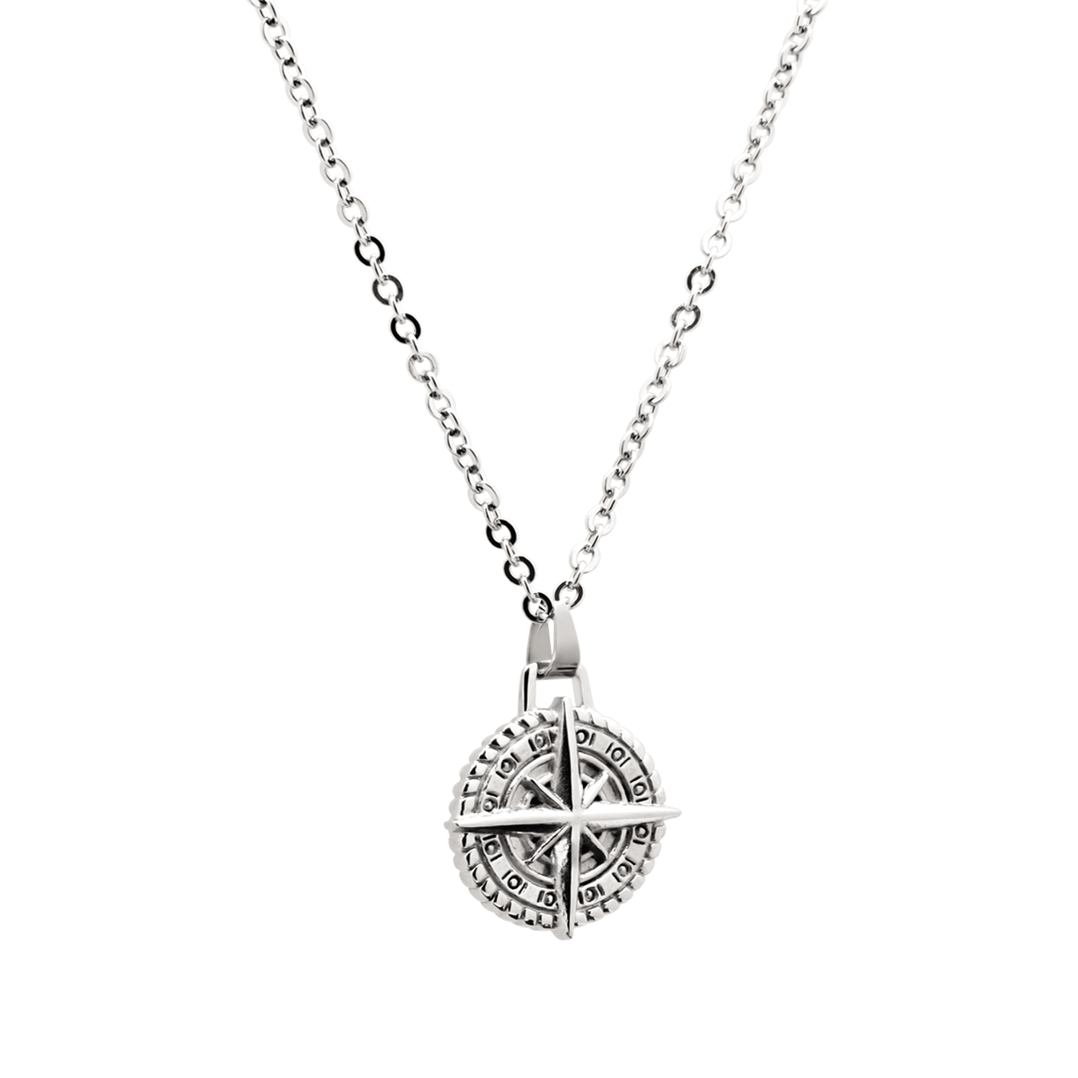 Rochet - Mens Stainless Steel Cap Horn Pendant