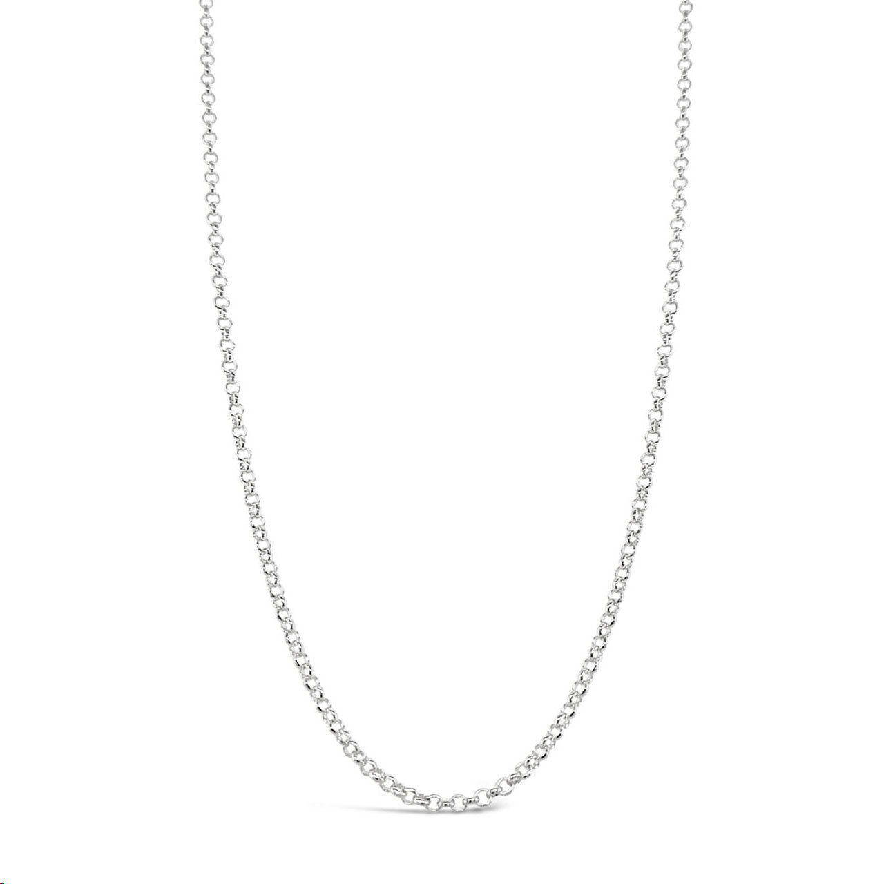 60cm Sterling Silver V360 Oval Belcher Chain