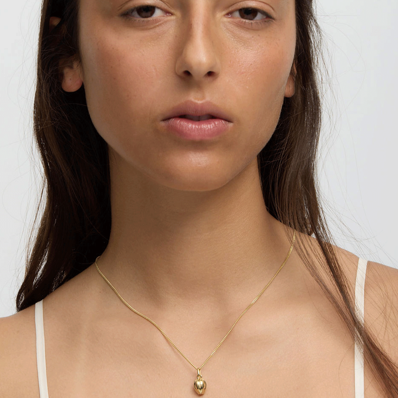 Sterling Silver Gold Plated Tulip Necklace