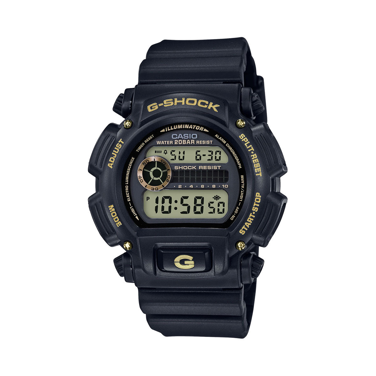 G-Shock - Black & Gold Digital Seires Watch - DW9052GBX-1A9