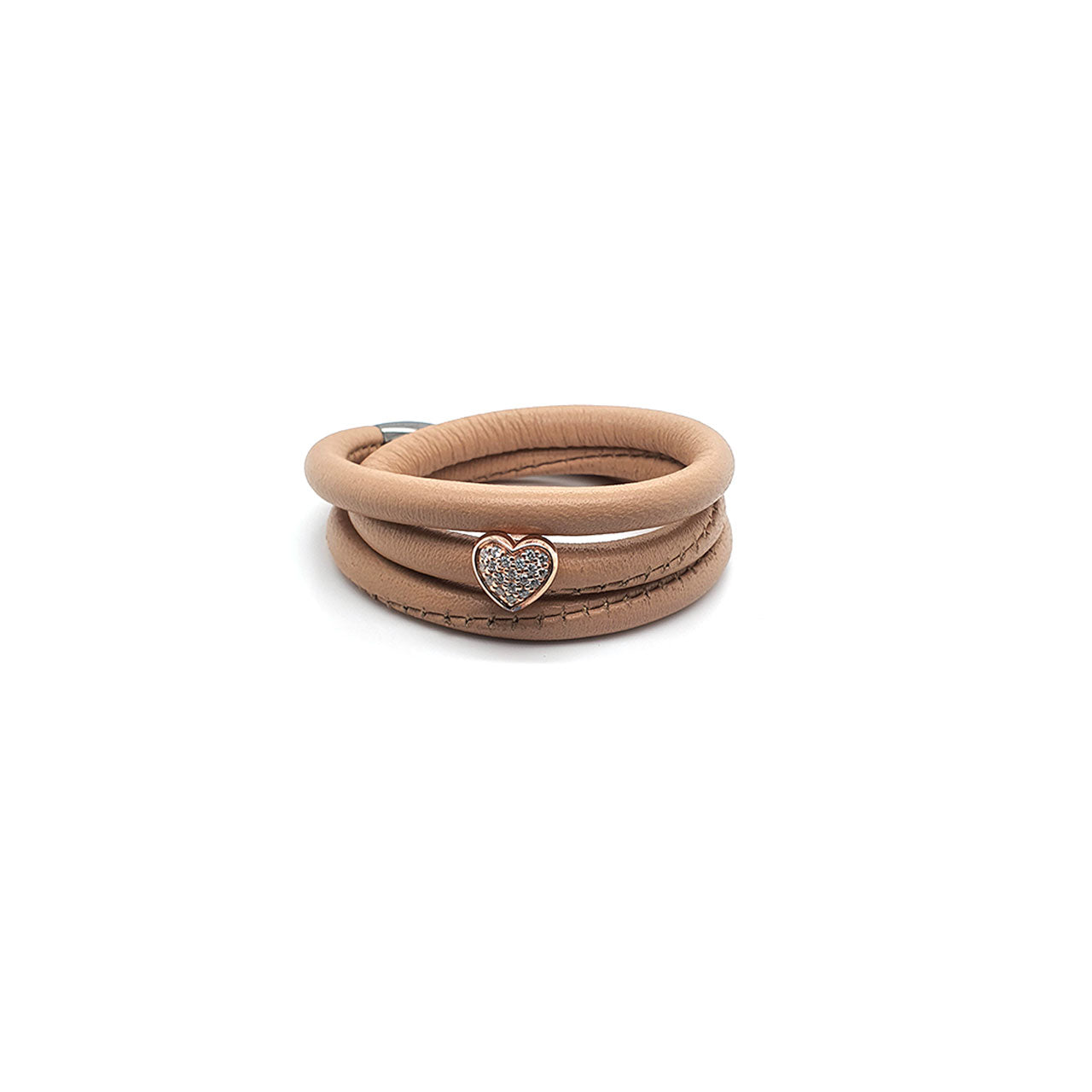 Sand Leather 54cm 3 Wrap Bracelet