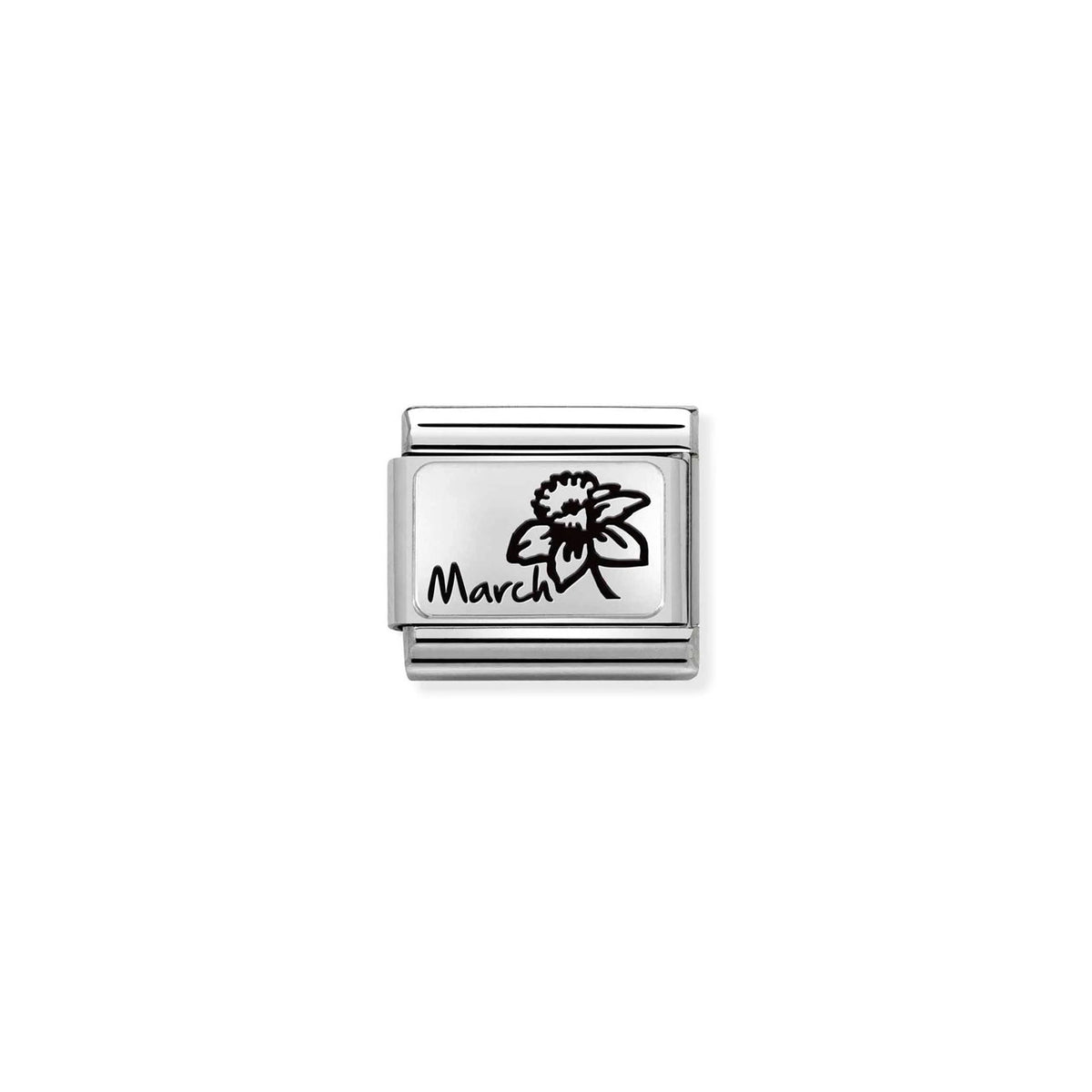 Composable Classic Link 330112/15 March Flower In 925 Silver