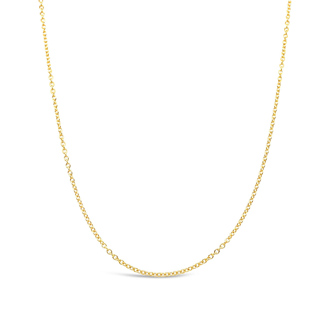 50cm 9k Yellow Gold RCA40 Adjustable Cable Chain