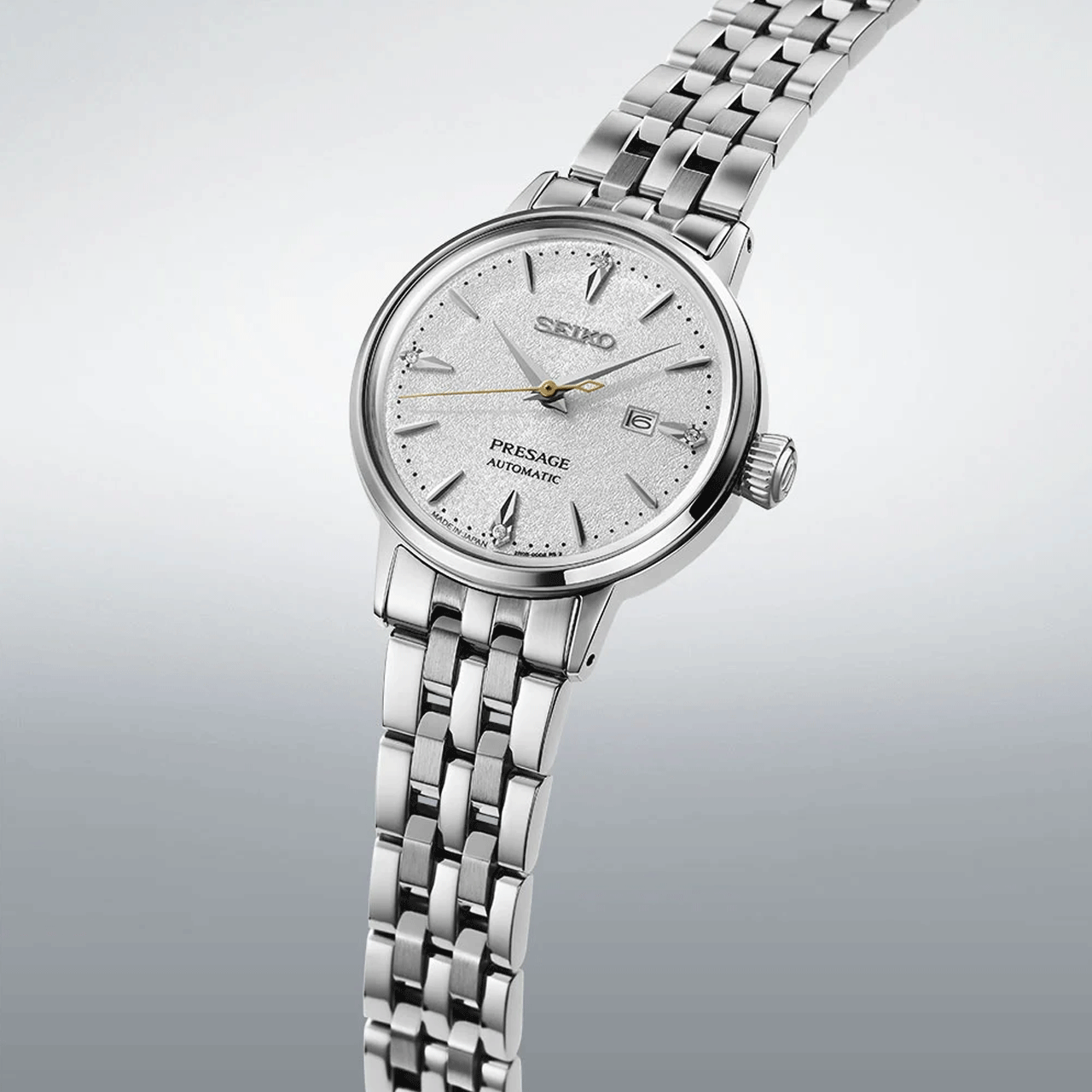 Seiko - SRE017J Seiko Presage 'Hot Buttered Rum' Diamond Set Ladies Cocktail Time Watch