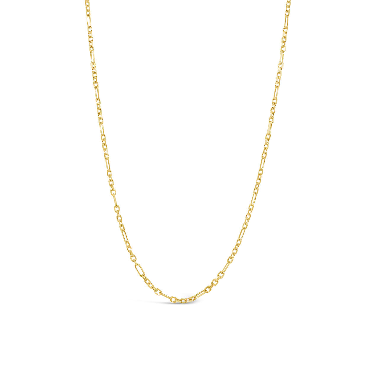 9k Yellow Gold 1.4mm Figaro Link Chain