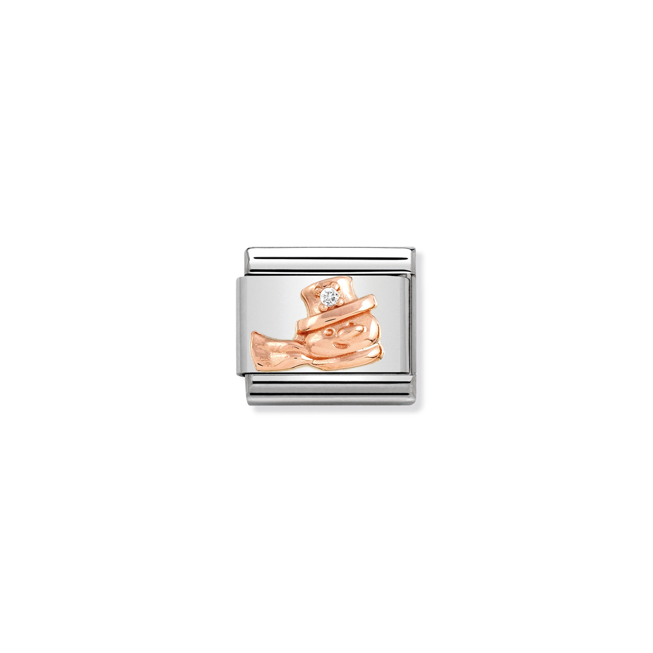 Composable Classic Link 430305/20 Rose Gold Snowman & CZ