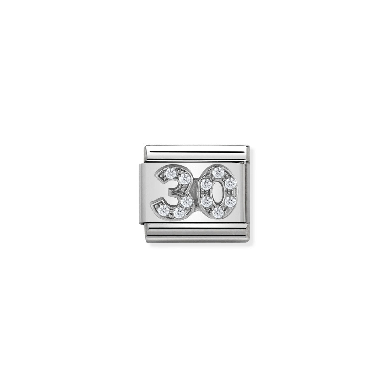 Composable Classic Number 30 Link 330304/21 With Stones